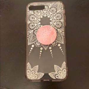 iPhone 7 Plus case with pop socket